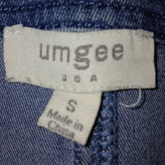 WOMENS UMGEE DENIM SKIRT, ZIP FRONT DETAIL, FRONT POCKETS, SIZE SMALL - Picture 7 of 7
